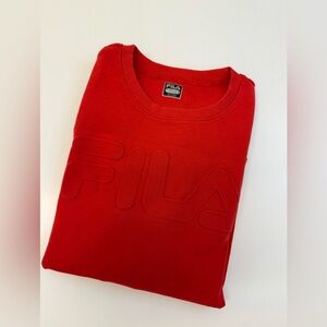 Fila Men's Bold Red Crewneck Sweater